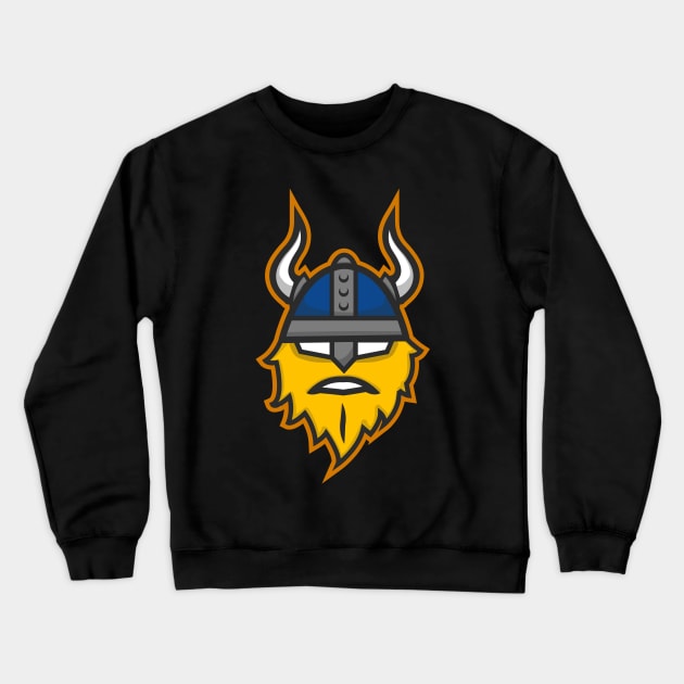 Bearded Viking Crewneck Sweatshirt by Fredelini